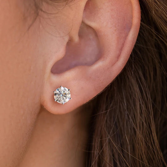 Boucles d'oreilles en Moissanite 1/2 carats - Maison Bellaria