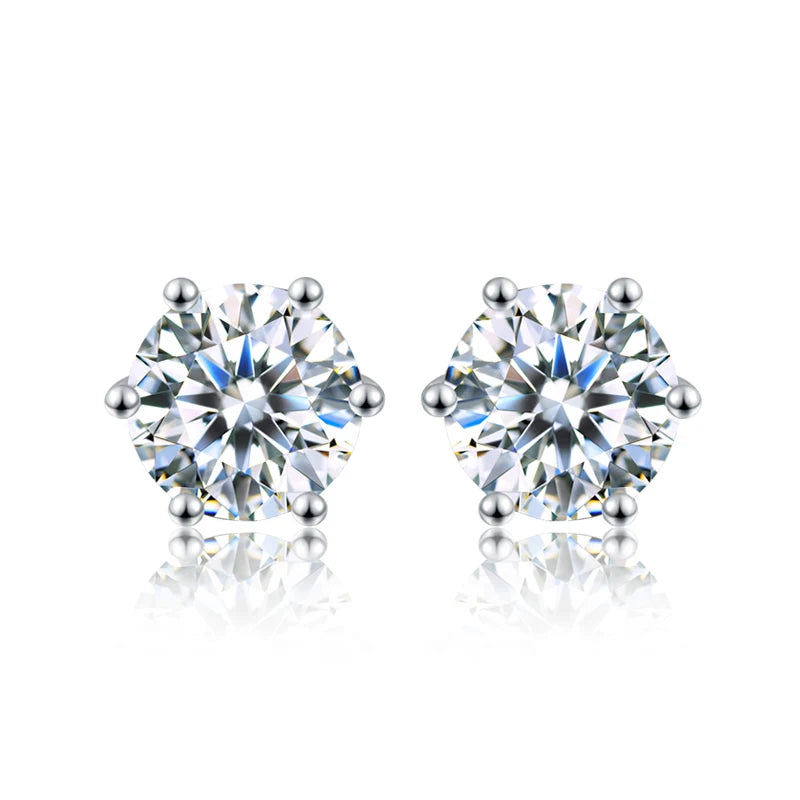 Boucles d'oreilles en Moissanite 1/2 carats - Maison Bellaria