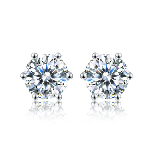 Boucles d'oreilles en Moissanite 1/2 carats - Maison Bellaria