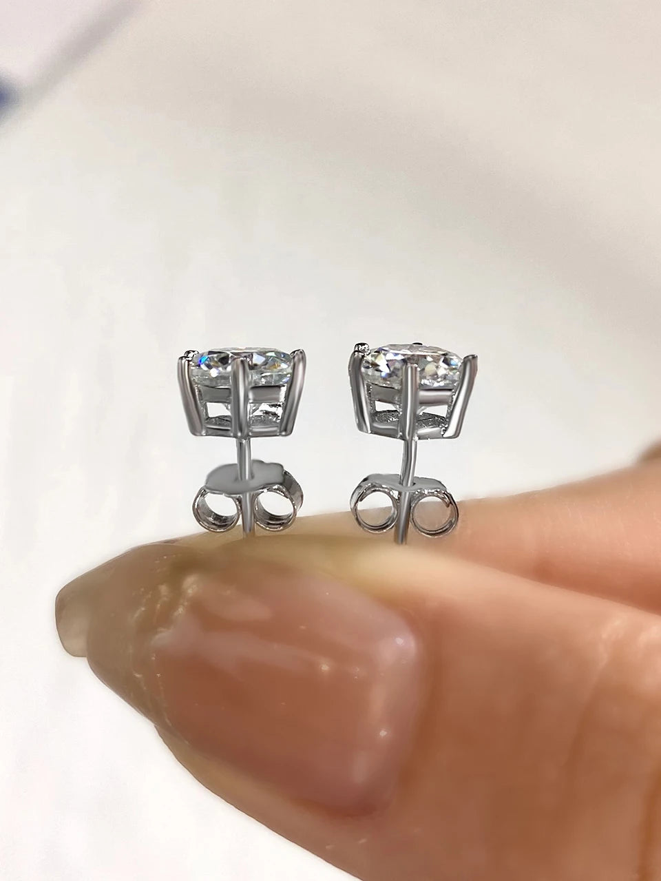 Boucles d'oreilles en Moissanite 1/2 carats - Maison Bellaria